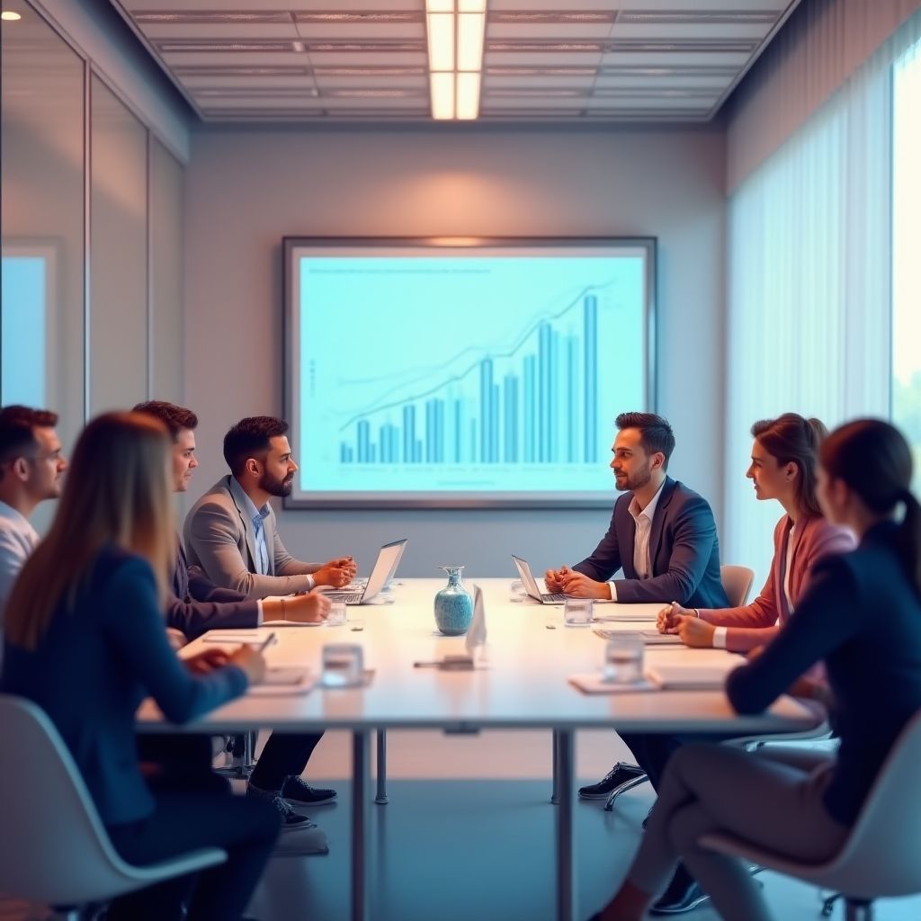 Equipo de FinConsult en reunión estratégica